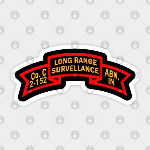 Co C 2 - 152 INF - LRSU Scroll Sticker by twix123844